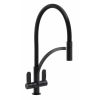 Abode Genio Semi Professional Kitchen mixer Tap with Pull Around Matt Black