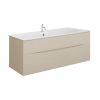 Crosswater Glide II 1000 Warm Stone Unit with Matt White 1Tap Hole Basin