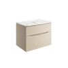 Crosswater Glide II 700 Warm Stone Unit with Gold Vein Estatuario Worktop