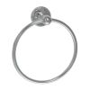 Just Taps Grosvenor Cross Towel Ring Chrome 