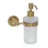 Just Taps Soap dispenser frosted glass Antique Brass