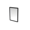 Saneux HYDE 55cm 1 door recessed electric mirror cabinet (LH) - Matt Anthracite