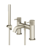 Abacus Iso Pro Deck Mounted Bath Shower Mixer Brushed Nickel