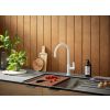 Clearwater Jovian Single Lever U Spout Kitchen mixer Tap Matt White