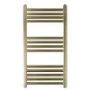 Just Taps VOS Straight Towel Radiator 800mm × 400mm-Brushed Brass 