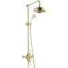 Just Taps Grosvenor Exposed Thermostatic valve with Riser & Kit Brushed Brass