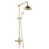 Just Taps Grosvenor Exposed Thermostatic valve with Riser & Kit Antique Brass