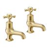 Just Taps Grosvenor Cross Bath Taps Brushed Brass