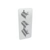 Saneux COS 2 way thermostatic low pressure shower valve kit - Chrome