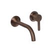 Just Taps KONO Wall mounted basin mixer Brushed Bronze
