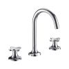 Just Taps KONO 3 hole deck mounted basin mixer (both handles included) Chrome