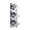 Just Taps KONO Thermostatic concealed 3 outlet shower valve (both handles included) Chrome