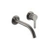 Just Taps KONO Wall mounted basin mixer Brushed Black