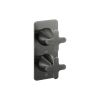 Just Taps KONO Thermostatic concealed 2 outlet shower valve (both handles included) Brushed Black