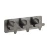 Just Taps KONO Thermostatic concealed 2 outlet shower valve (both handles included) Brushed Black KO7693BBL