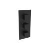 Saneux TOOGA 2 way thermostatic low pressure shower valve kit - Matt Black