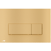 Alca thin flush plate (rectangular) - matt gold