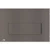 Alca thin flush plate (rectangular) - matt gunmetal