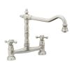 Abode Melford Bridge Kitchen mixer Tap Brushed Nickel