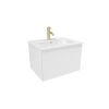 Saneux MONUMENT 60cm 1 drawer wall hung unit - Matt White