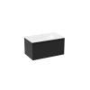 Saneux MONUMENT 80cm 1 drawer wall mounted unit - Matt Black