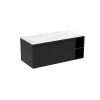 Saneux MONUMENT 100cm Kit - 80cm 1 Drawer wall mounted unit & 20cm Spacer - Matt Black