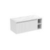 Saneux MONUMENT 100cm Kit - 80cm 1 Drawer wall mounted unit & 20cm Spacer - Matt White