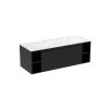 Saneux MONUMENT 120cm Kit - 80cm 1 Drawer wall mounted unit & 2 x 20cm Spacers - Matt Black