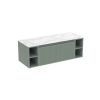 Saneux MONUMENT 120cm Kit - 80cm 1 Drawer wall mounted unit & 2 x 20cm Spacers - Matt Sage