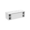 Saneux MONUMENT 120cm Kit - 80cm 1 Drawer wall mounted unit & 2 x 20cm Spacers - Matt White