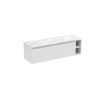 Saneux MONUMENT 140cm Kit - 2 x 60cm 1 Drawer wall mounted unit & 20cm Spacer - Matt White