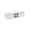 Saneux MONUMENT 160cm Kit - 2 x 60cm 1 Drawer wall mounted unit & 2 x 20cm Spacers - Matt White