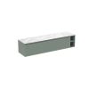 Saneux MONUMENT 180cm Kit - 2 x 80cm 1 Drawer wall mounted unit & 20cm Spacers - Matt Sage