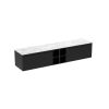 Saneux MONUMENT 200cm Kit - 2 x 80cm 1 Drawer wall mounted unit & 2 x 20cm Spacers - Matt Black