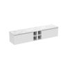 Saneux MONUMENT 200cm Kit - 2 x 80cm 1 Drawer wall mounted unit & 2 x 20cm Spacers - Matt White