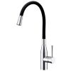 Clearwater Morpho Kitchen mixer Tap Chrome / Black Hose