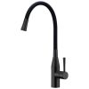 Clearwater Morpho Kitchen mixer Tap Matt Black / Black Hose