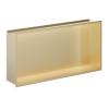 Crosswater Shower Niche With LED Light 610 x 305mm-Brushed Brass