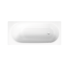 Bette Comodo with side overflow 1800×800mm foot end right/overflow front, Rectangular Bathtub White