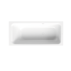 Bette Select with side overflow 1600×700mm foot end right/overflow  rear, Rectangular Standard Bathtub White
