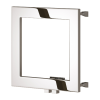 Reina Square Stainless Steel Towel Rail 450x450mm-Polished Stainless Steel