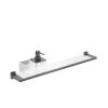 Crosswater Rotar Shelf 600mm with Soap Dispenser & Tumbler Holder Slate
