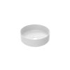 Saneux SIENNA - 36cm round countertop washbasin - Gloss White