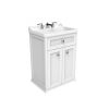 Saneux SOFIA 60cm 2 door floor standing unit - Cotton White