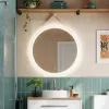 HiB Solstice LED Illuminated 60cm Bathroom Mirror - Matt White