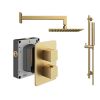 Abacus Shower Pack 2 - Square - Brushed Brass