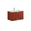 Crosswater Tambour 800mm One Drawer Wall Hung Vanity with 1TH Basin-Soft Clay