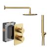 Abacus Shower Pack 3 - Round - Brushed Brass