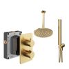 Abacus Shower Pack 4 - Round - Brushed Brass