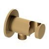 Abacus Emotion Round Wall Outlet & Holder Brushed Brass